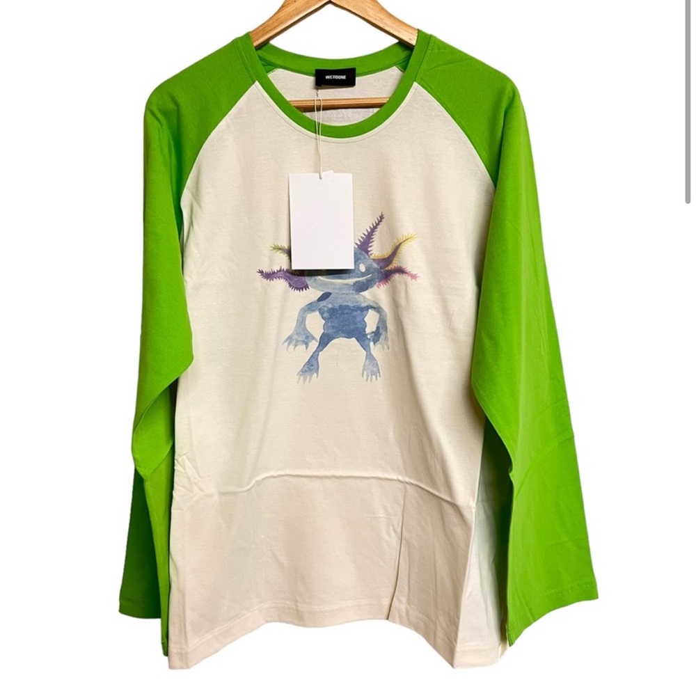 New We11done Monster Long Sleeve Raglan Shirt‎